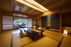 【GENJI香】露天風呂付スイート和洋室　和室+ベッドルーム+ダイニング+展望露天風呂を備えた、スイート客室