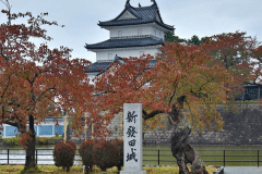 【新発田城】お車で20分。国指定重要文化財に指定される平城です。秋には紅葉の名所として有名です。 【新発田城】お車で20分。国指定重要文化財に指定される平城です。秋には紅葉の名所として有名です。