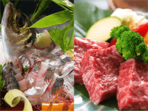 海の幸VS山の幸！どっちを食べるか迷っちゃう時は、両方食べよう♪