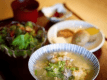 【Breakfast Options】 The perfect choice for the morning after a night out: &ldquo;Zosui&rdquo; (rice porridge).