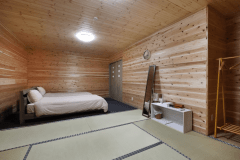 離れ和洋グループルーム《ほしあかり》【別邸きわど庵】：寝室は和洋室タイプの２部屋が付いています。