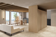 オーシャンビューのリビング。