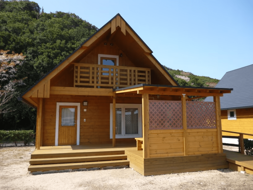 【素泊まり】２階建て、キッチン付き！　コテージ１４～１５　ペット不可