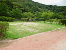 キャンプ　Cサイト　電源・シンクあり