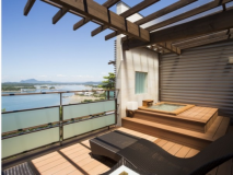 ブリッジビューダブルのテラス＆露天風呂