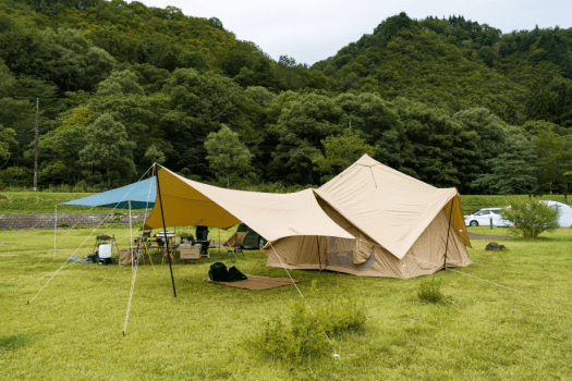 □B-5白川湖畔キャンプ場【オートサイト】電源なし