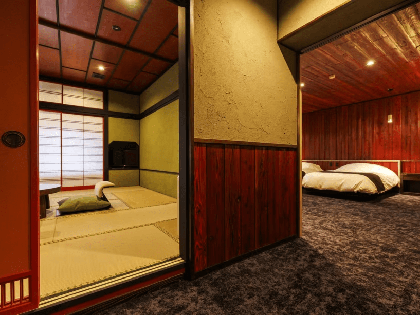 福井の天然素材特別客室「あさくら」【露天風呂・シモンズベッド付和洋室】
