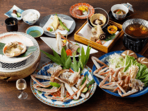 蟹づくし会席イメージ（画像は2人前です）