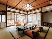 【半露天風呂・ベッド付き純和風客室】2024年3月オープン！愛犬とお風呂を楽しめるお部屋