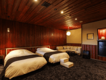 福井の天然素材特別客室「あさくら」【露天風呂・シモンズベッド付和洋室】