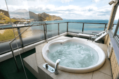 【インランド・シー・リゾート フェスパ】ジャグジー露天風呂付きスイート｜海を臨む露天風呂