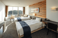 【インランド・シー・リゾート フェスパ】ジャグジー露天風呂付きジュニアスイート｜二人時間を愉しむ、海景プライベートスパ