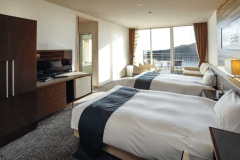 【インランド・シー・リゾート フェスパ】ジャグジー露天風呂付きジュニアスイート｜二人時間を愉しむ、海景プライベートスパ