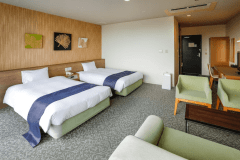 【インランド・シー・リゾート フェスパ】31m&sup2;ツイン＋バルコニー付きスタンダード｜使いやすい間取りで観光拠点に最適