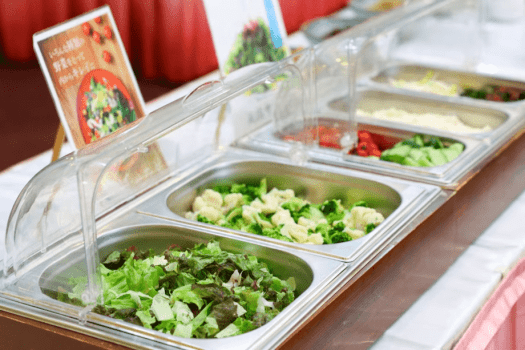 【ご朝食】バイキング一例（サラダ）