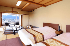 【本館】和洋室（45平米）ツインベッド（一例）