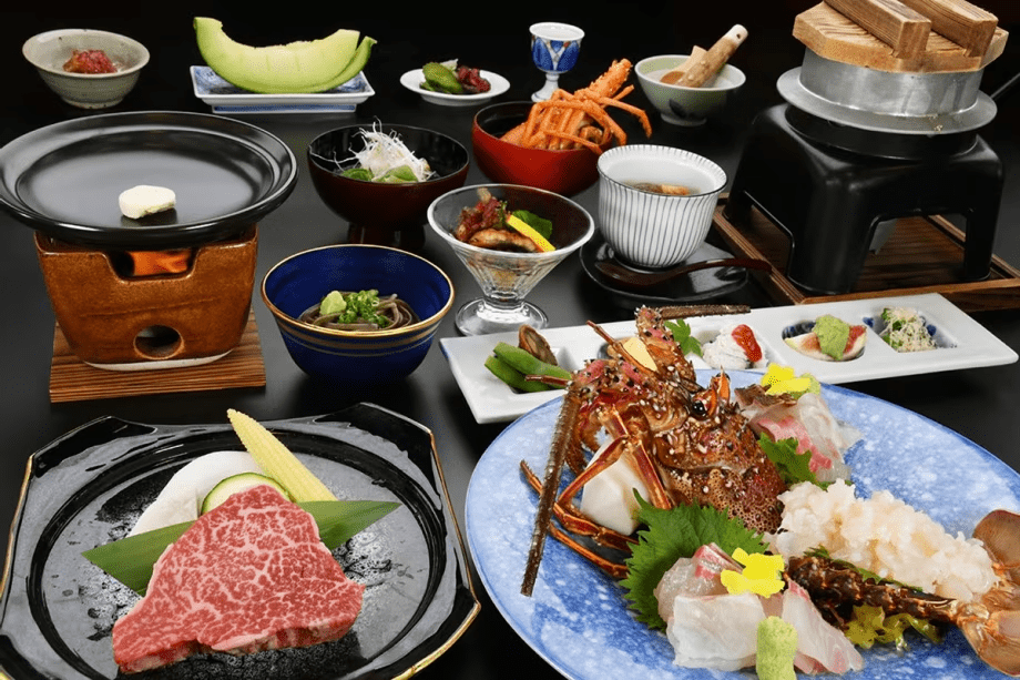 【極上茶会席】四季折々の佐賀の旬と佐賀牛をご堪能ください。　※一例