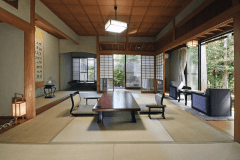 離れ翠月◆和室10畳+4畳◆半個室食事処&times;半露天風呂付客室&times;禁煙