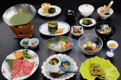 【基本茶会席】和楽特選牛をメインに佐賀の旬をご堪能ください。　※一例