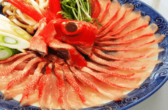 【一泊夕食】「下田港　渡辺水産」地金目鯛しゃぶしゃぶ
