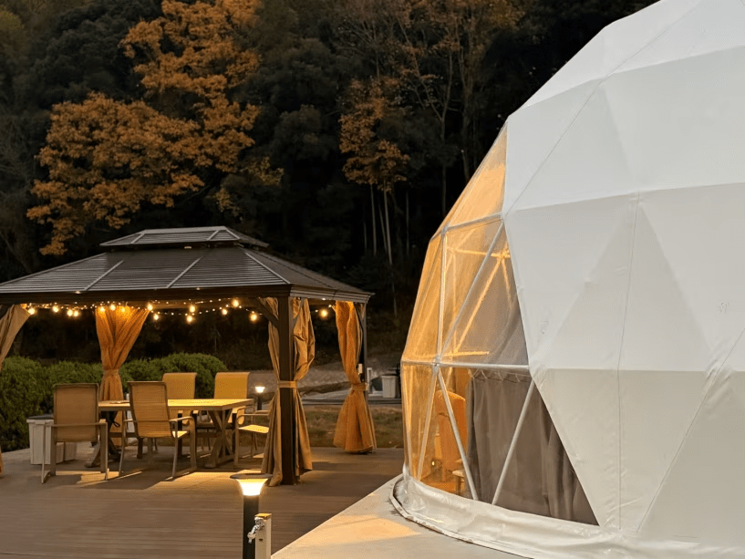 グランピング・ドームテント⭐夕食(BBQ)・朝食付プラン♪