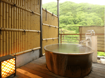 【温泉露天風呂付モダン和洋室】