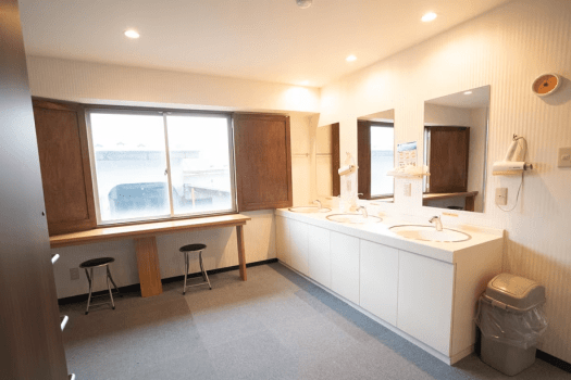 Shared Washbasin & Hair Dryer
