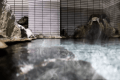 Rock Bath Onsen with Mineral Deposits &ndash; 100% Natural Hot Spring Flowing from the Source