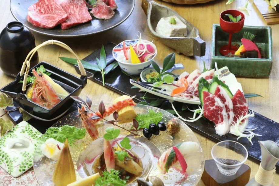 特選グルメASO食べ尽くしプラン一例