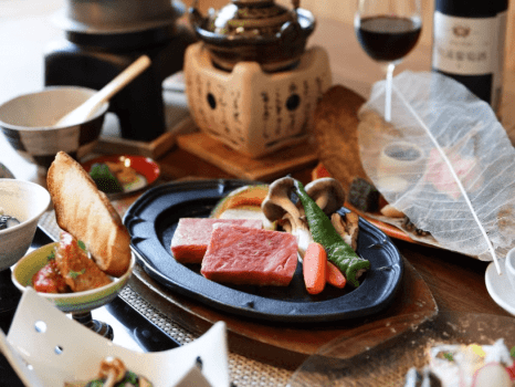 【組合員様用】9月限定六美会席《米沢牛ステーキ×赤湯ワイン》 【組合員様用】9月限定六美会席《米沢牛ステーキ×赤湯ワイン》