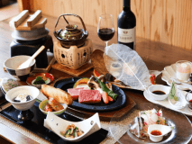 【組合員様用】9月限定六美会席《米沢牛ステーキ×赤湯ワイン》 【組合員様用】9月限定六美会席《米沢牛ステーキ×赤湯ワイン》