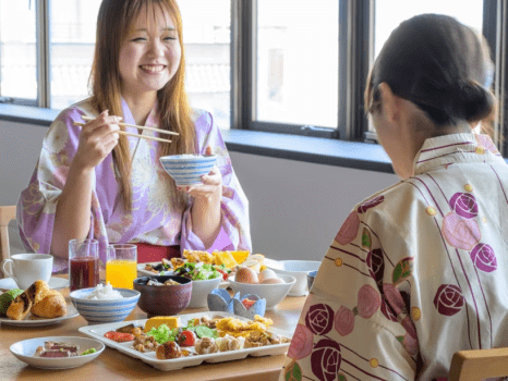 【朝食バイキング】朝からたくさん召し上がって元気にお出かけください。