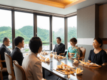 両家のご会食は個室でご用意します。