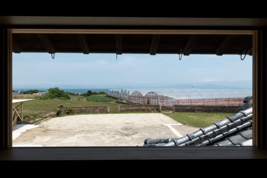 2階の大部屋から望む有明海