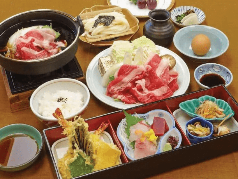 オリーブ牛すき焼き御膳　プラン