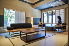 【禁煙】■和モダン×梁のある特別室【天然温泉付＋ベッド】