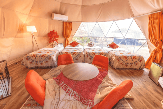 グランピング【紅葉】（定員5名様）ペット同伴可