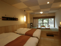 【4階和洋室】和室のくつろぎと、ベッドの快適さが両立された新しいタイプの客室です。