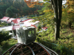 常盤館の名物。展望露天風呂「雲の助」に行くための専用登山電車。