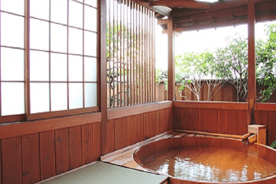 貸切露天風呂です。