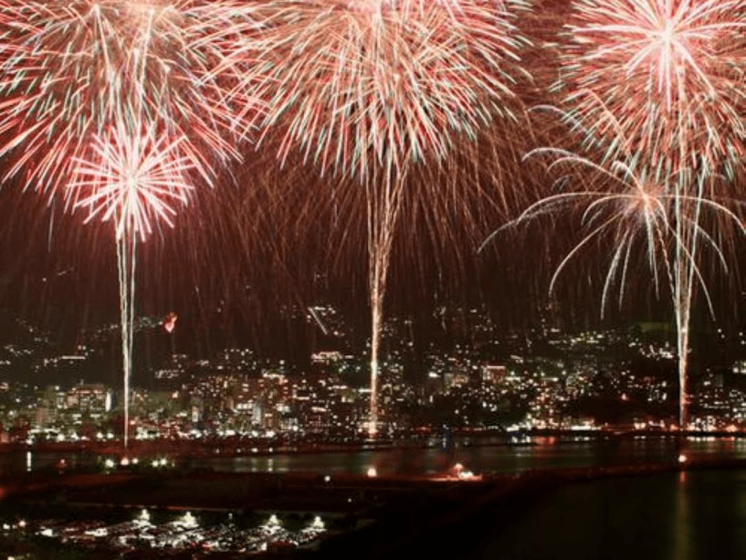☆夜空を彩る 【熱海海上花火大会観覧プラン】 お食事はお部屋(アワビ姿煮付き)