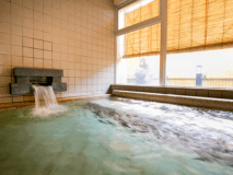 道後温泉からひいております♪