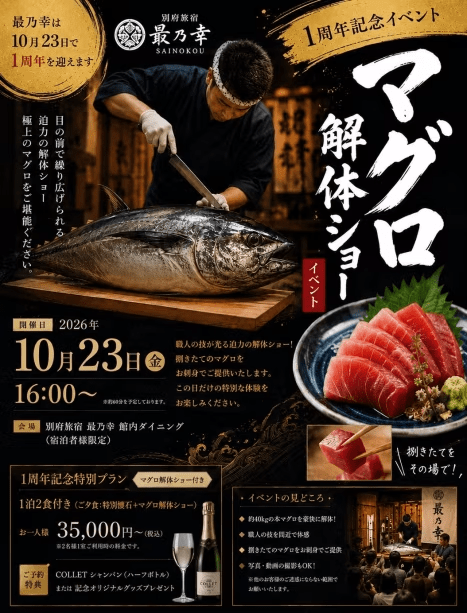 一周年記念マグロ解体ショー 一周年記念マグロ解体ショー