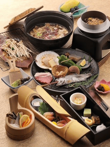 炭焼き会席料理充実プラン（竹コース）