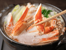 ＜冬の味覚＞蟹を堪能したい方におススメ！ズワイガニをたっぷりと使用した「蟹づくし会席」蟹のフルコース