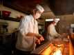 焼き魚は炭火焼で調理しています。ホクホクで絶品です