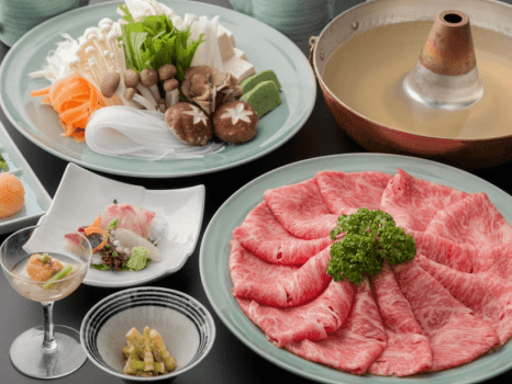 しゃぶしゃぶコース(一例)