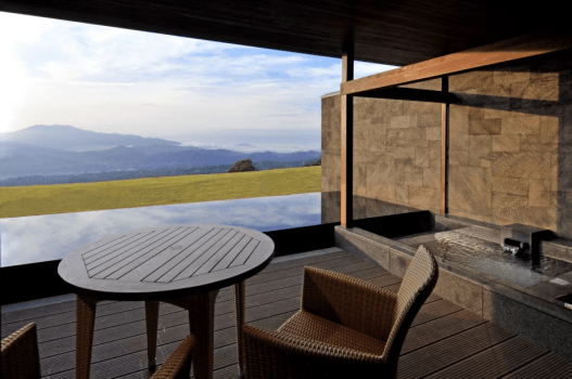 ＜SPA&SUITE棟1階＞温泉露天テラス　ツインC