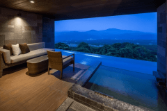 ＜プレミアム棟2階＞温泉露天テラス　ツインP2