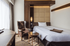 ＜プレミアム棟＞ シングル【バス無・シャワーブース付】（妙高山側）